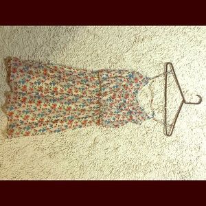 Cream-Coral Summer dress!